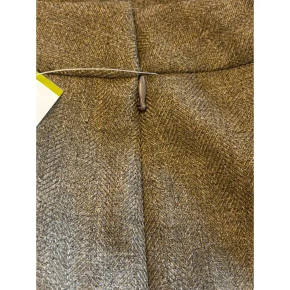 Le Suit Taupe Pant Suit Set Leopard Scarf Womens Size 14 Lush Valley 2 Piece NWT - Picture 15 of 16